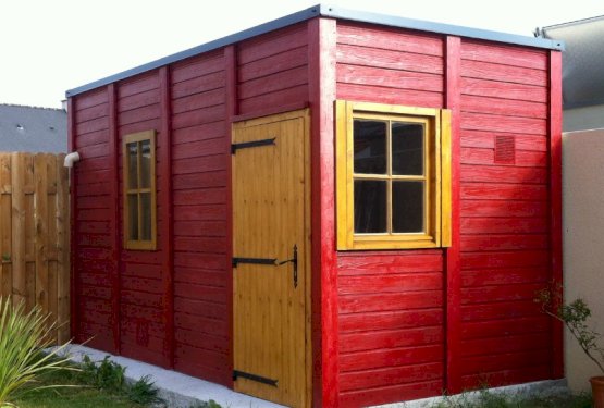 Abri BW 33 Abri en béton aspect bois toit terrasse